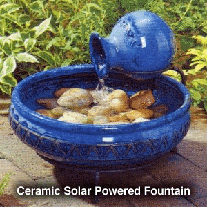 Blue Ceramic Fountain